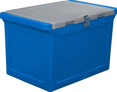 Контейнер 645х405х420 мм с крышкой, арт. RIC 50 синий, код: 01319