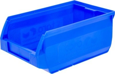 Ящик сплошной 170×105×75 мм, объем 1.34 л., арт.: 5001, синий, код: 10033
