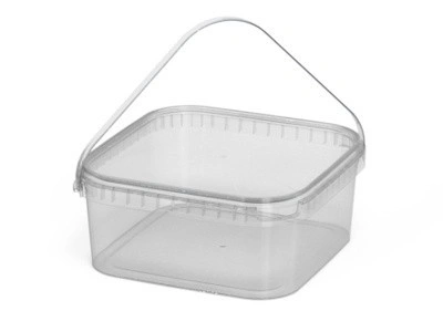 Ведро пластиковое 2,3 литра с крышкой, арт. ВПк 2,3м, код: 13937