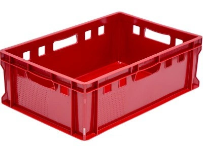 Ящик мясной 600х400х200 сплошной, дно гладкое, код: 22510