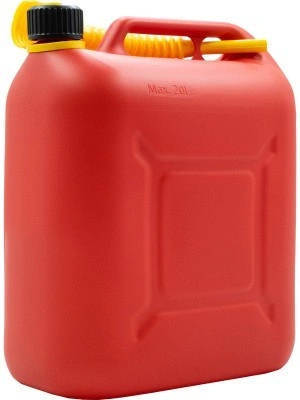 Пластиковая канистра 20 литров, арт. КП-ГСМ 20 красная, код: 17846