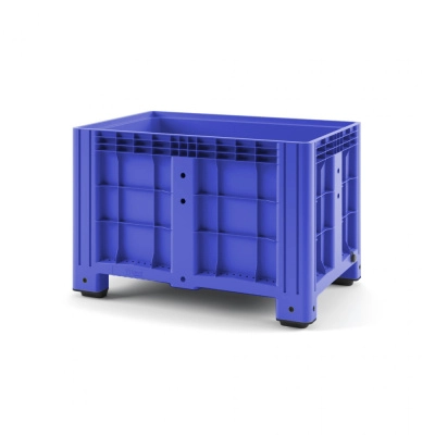 Пластиковый контейнер IBOX 1200х800 сплошной на ножках 