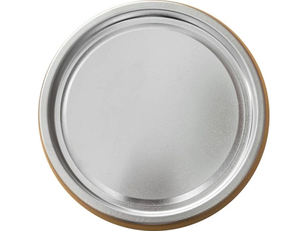 Банка металл 2,5л d180мм без ребра жесткости  с прижимной белой крышкой Master, код: 37068