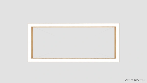 WOOD RETTANGOLO 6000K 84W Ясень оливковый, корпус 