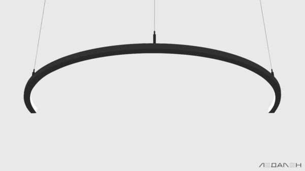 Светильник дуга ARCO DENTRO 6000K 96W, корпус черный