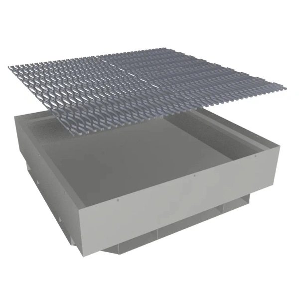 Поддон на четыре бочки штабелируемый открытый 1579x1358x1258 мм Серый