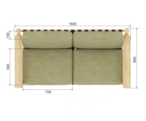 Диван «Eco lounge» Ангарская сосна