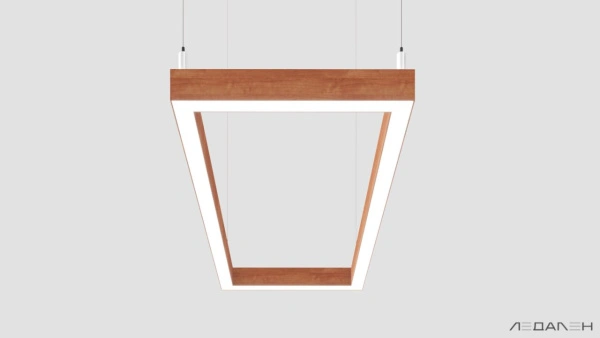 WOOD RETTANGOLO 6000K 84W Груша, корпус 