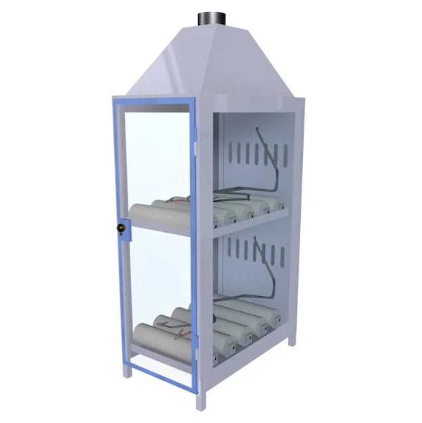 Шкаф для аккумуляторов ШМА-06 390x670x1350 мм Синий