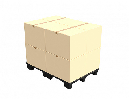 Легкий перфорированный пластиковый поддон 1200х800 на ножках