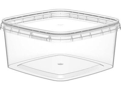 Ведро 0,60л. квадратное, код: 36852