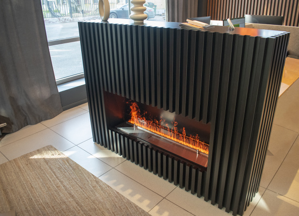 Электрический очаг Schones Feuer 3D FireLine 1000 со стальной крышкой 